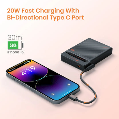 Portronics Chyro 15W Pro MagSafe Wireless Charger | 20W PD Output