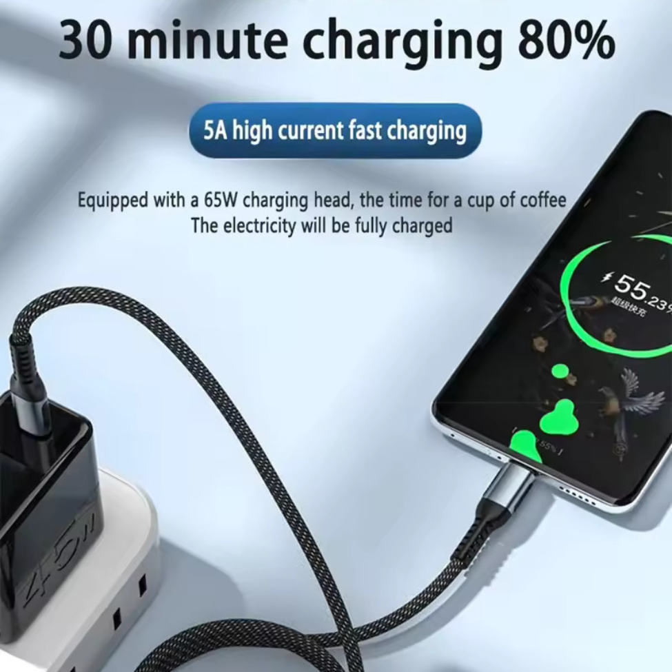 GRUNX Batman 100W cable fast charging MacBook laptop and Samsung phone simultaneously Indian workspace