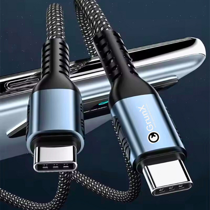 Charging Cable All Devices Android and Apple Devices 1 Meter Blue and Black Showing Type-c To Type-c Batman GrunX in India