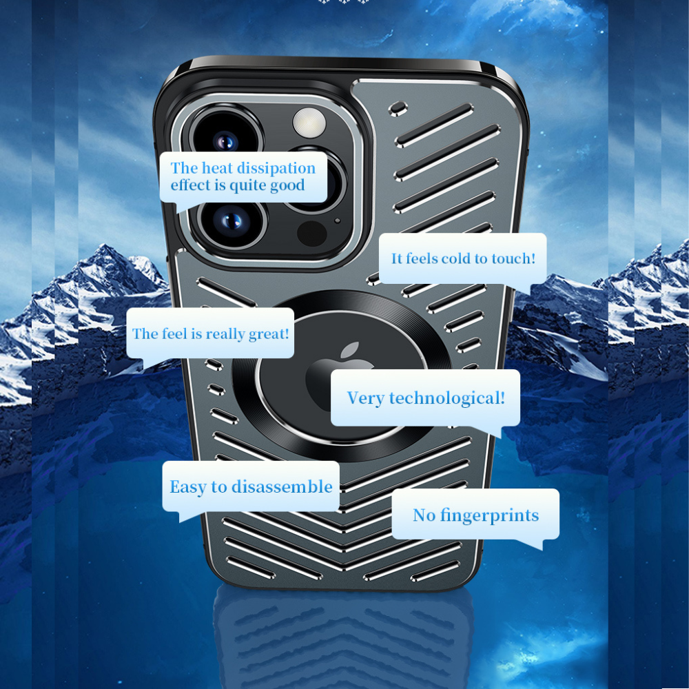 Case and Cover iPhone 12 Pro, 12 Pro Max  Gray Hollow Heat Dissipation Beast GrunX in India