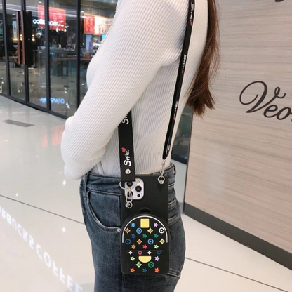 A person shows off a phone case with a star design, featuring the product from grunxstore