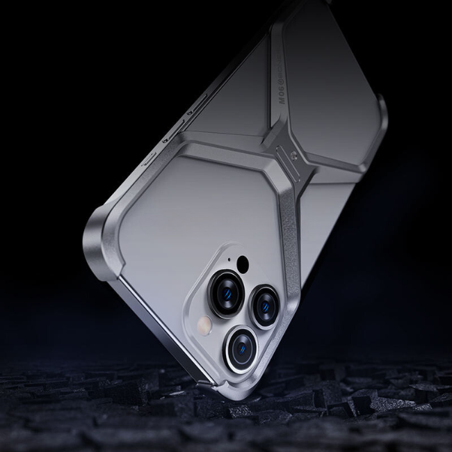 Case and Cover iPhone 14 Pro Max  Silver Drops and Bumps Protection Bingo GrunX in India