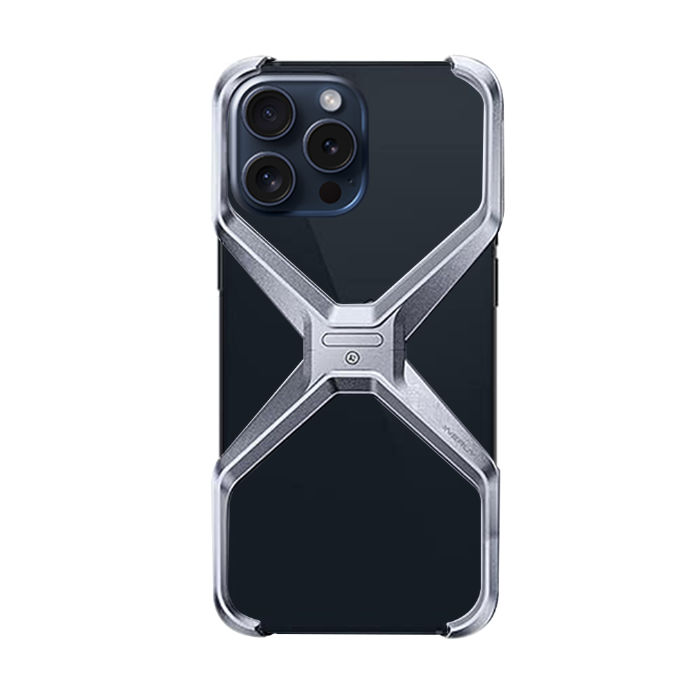 Case and Cover iPhone 16 Silver Back View Bingo GrunX in India