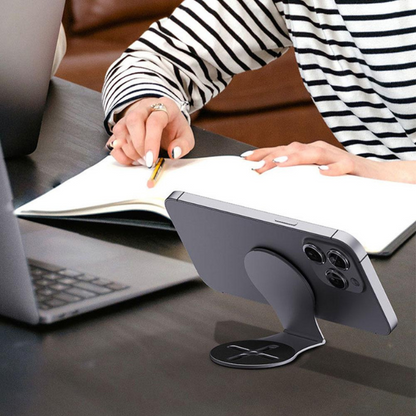 iPad and Mobile Magnetic Holder Mobile & iPad Stand  Adjustable Silver Phone On Holder Bond GrunX in India