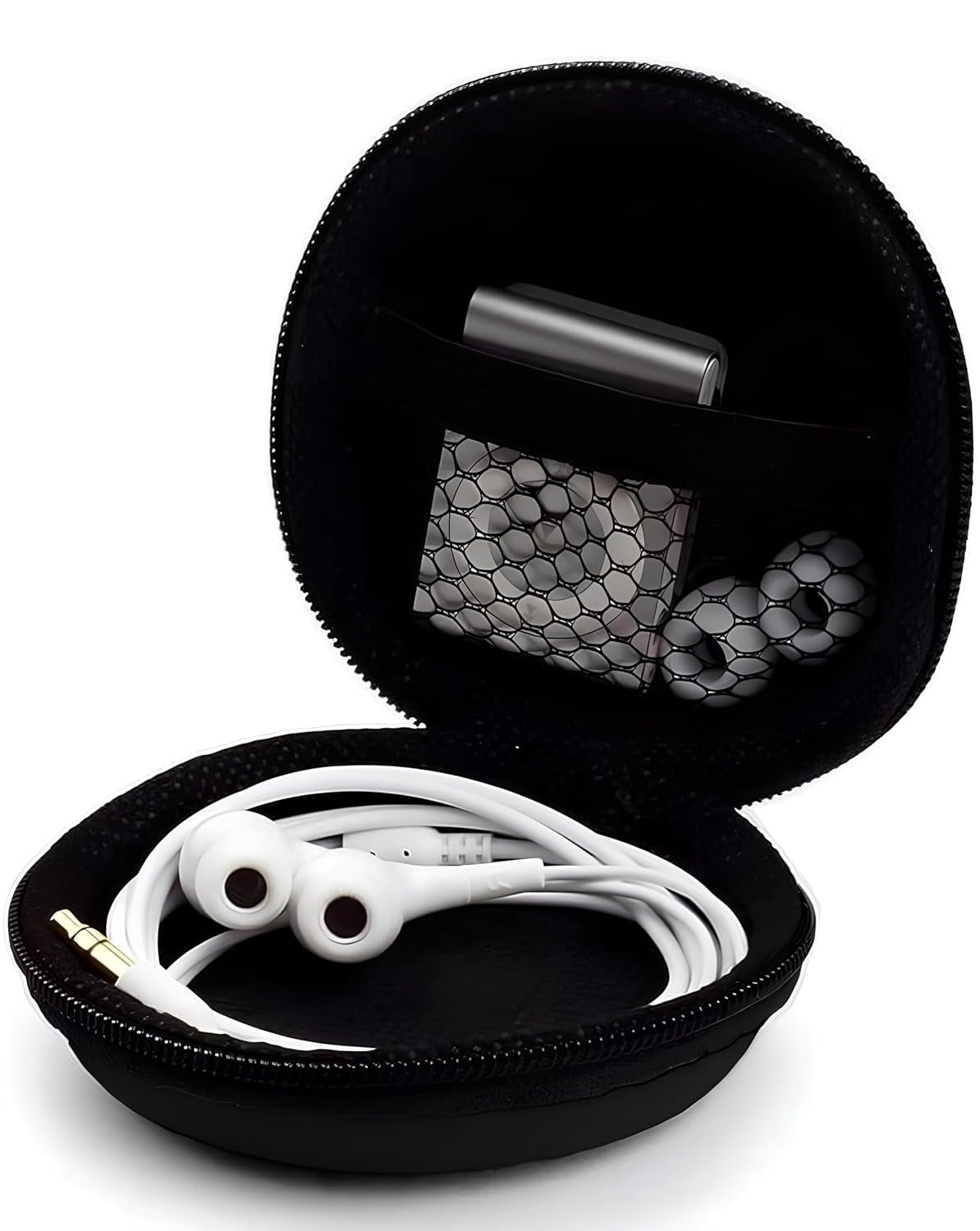 Stylish and durable GrunX earphone case for safe storage of audio accessories