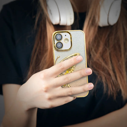 Butterfly - 3D Glitter Butterfly Quicksand iPhone Case