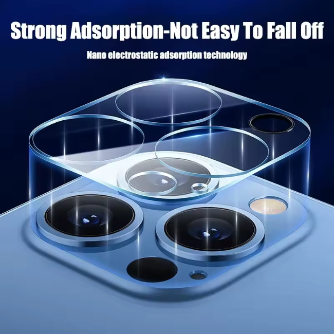 Anti-Scratch Mobile Camera Lens Protector with Crystal Clear Photo Quality by GRUNX