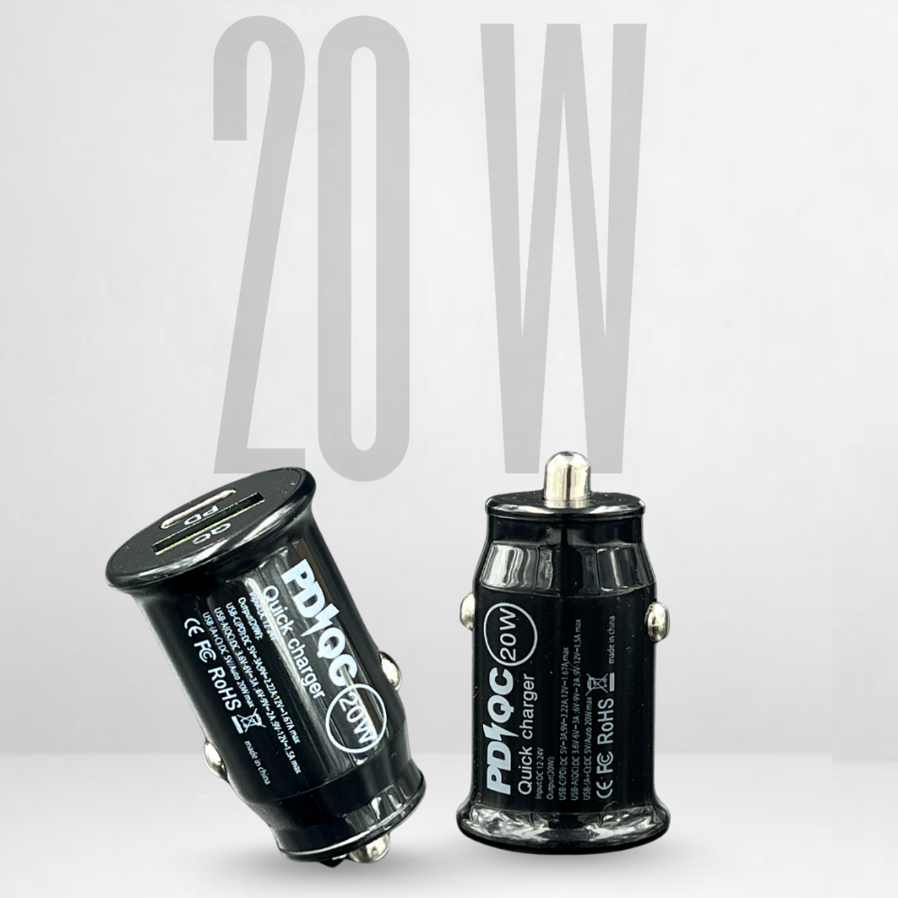 GRUNX Cool 20W car charger charging iPhone on USB-C PD and Android phone on USB-A simultaneously India road trip
