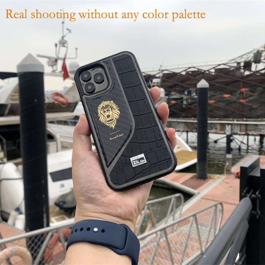 Case and Cover iPhone 11 Pro Max  Crocodile Leather Pattern Real Shooting Without any Color Palette Crocs GrunX in India