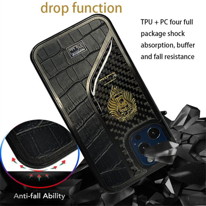 Case and Cover iPhone 13 Pro, 13 Pro Max  Crocodile Leather Pattern Drops and Bumps Protection Crocs GrunX in India