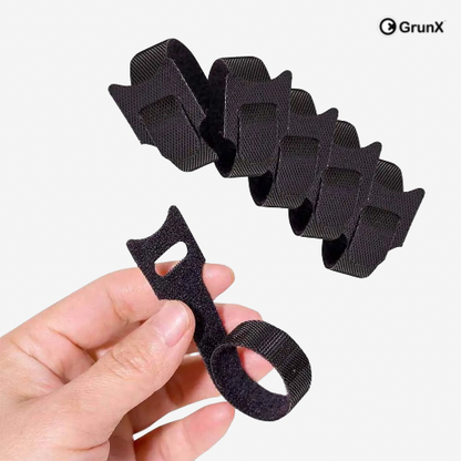 Duck - Velcro Cable Ties Wrap 10Pcs - Blackish