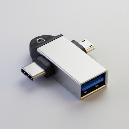 GRUNX OTG adapter keyboard mouse USB connection Android phone