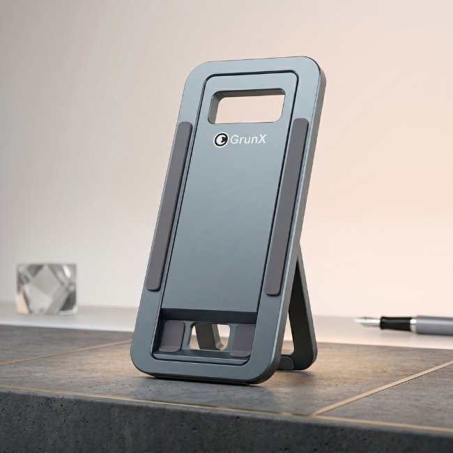 Bolt adjustable mobile stand showing flexible arm with 360-degree rotation clamp mount for phones and tablets India