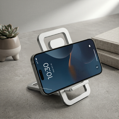 Mobile Stand and Holder Mobile & iPad Stand  Adjustable Grey Close-up Screw Mechanism Bolt GrunX in India