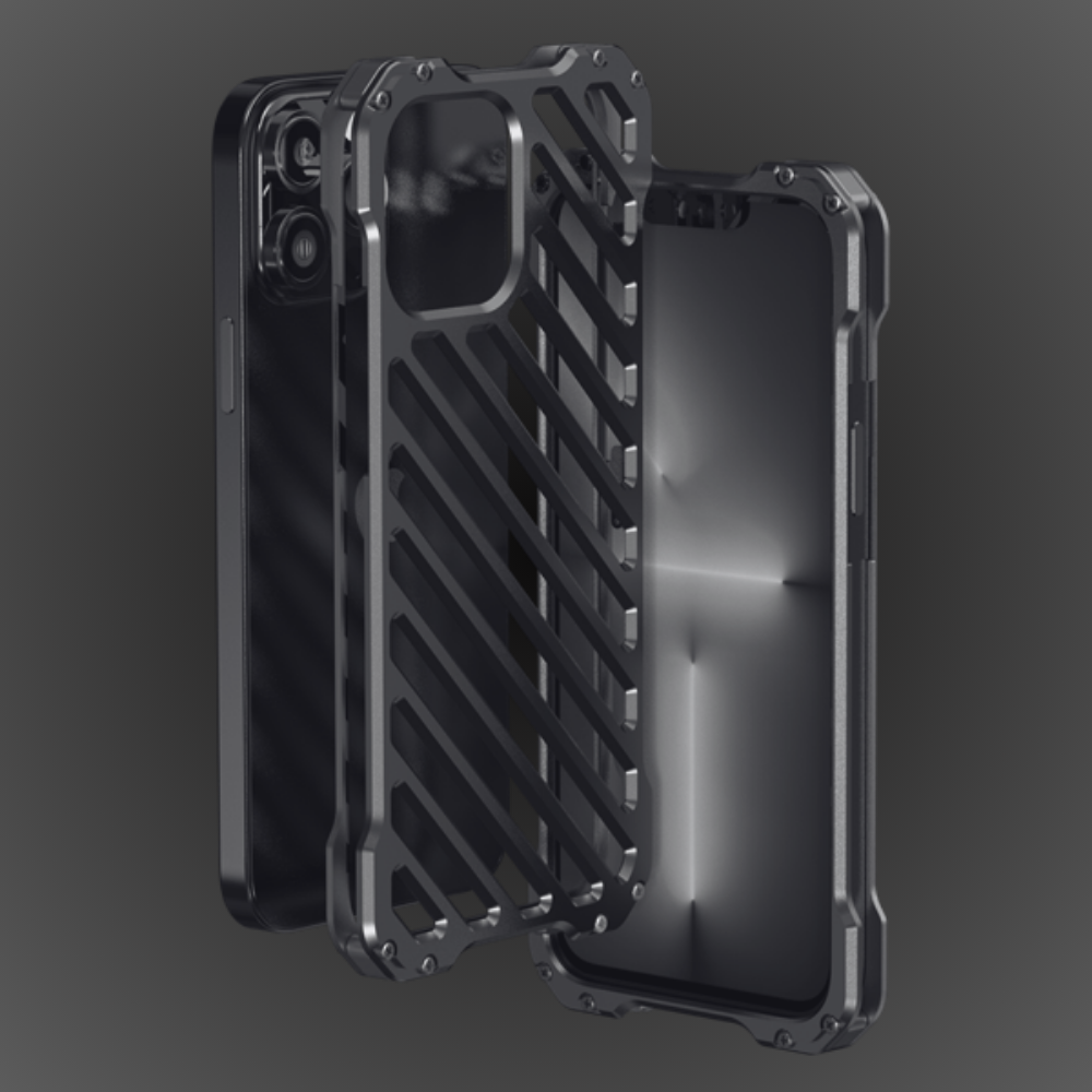 Case and Cover iPhone 13 Pro, 13 Pro Max  Dark Gray Hollow Design Hollow GrunX in India