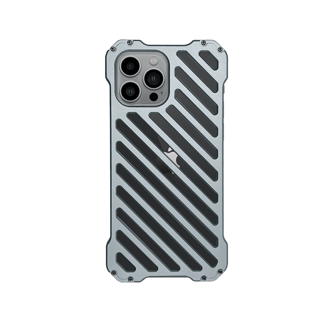Case and Cover iPhone 15  Dark Gray Back View Hollow GrunX in India