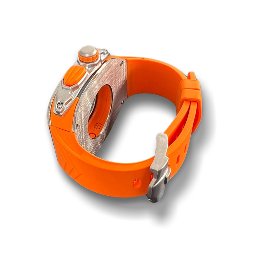 Watch Strap and Watch Band Apple Apple Watch Ultra Series 1 & 2 49mm Orange Top View Indian GrunX in India
