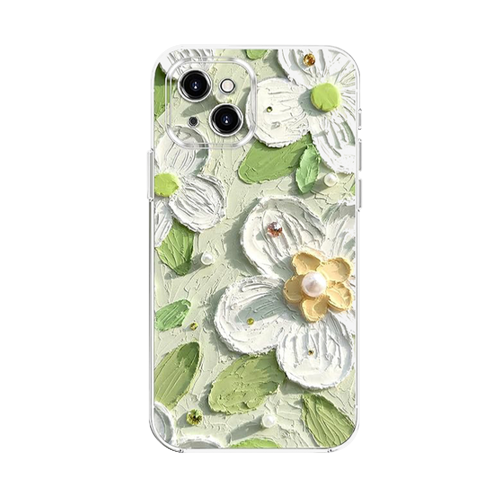 Jasmine - Flower Oil Painting iPhone Case