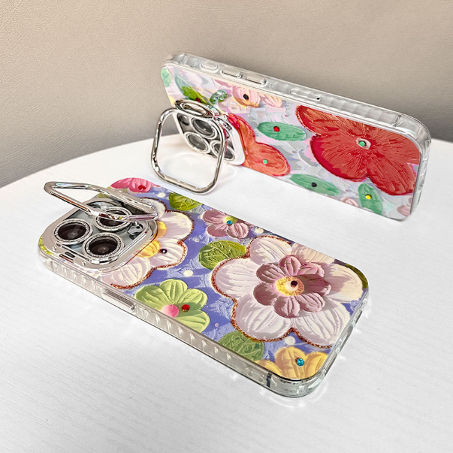 Trendy Flower Design iPhone Case For Women - Juliet