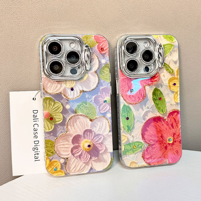 Trendy Flower Design iPhone Case For Women - Juliet