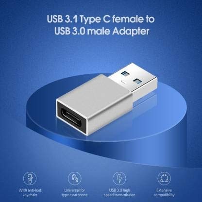 usb c to usb adapter, type c to usb 3.0 adapter, usb c female to usb male, usb 3.0 converter, usb c to usb a adapter, fast data transfer usb adapter, portable type c adapter, aluminum usb c converter, smartphone tablet usb adapter, usb c to usb connector