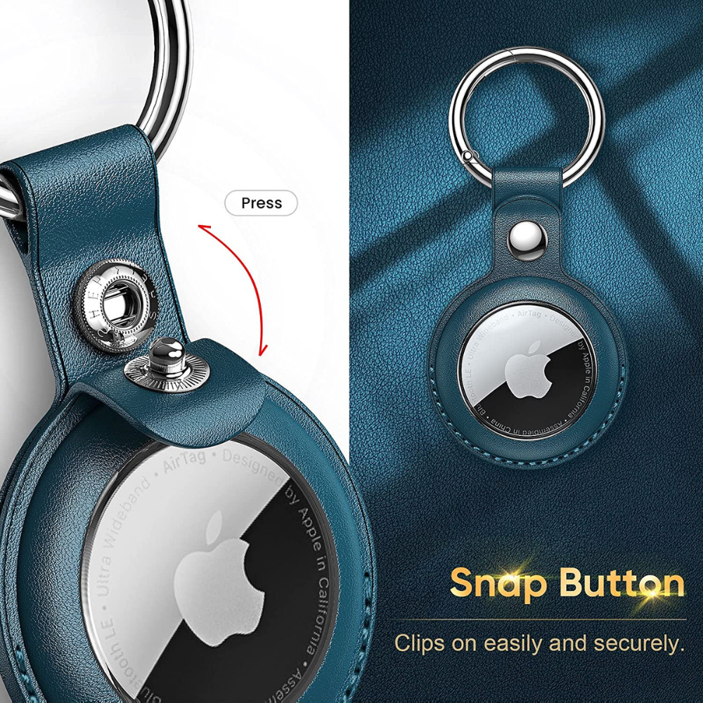 Airtag Case Apple Airtag Snap Button London GrunX in India