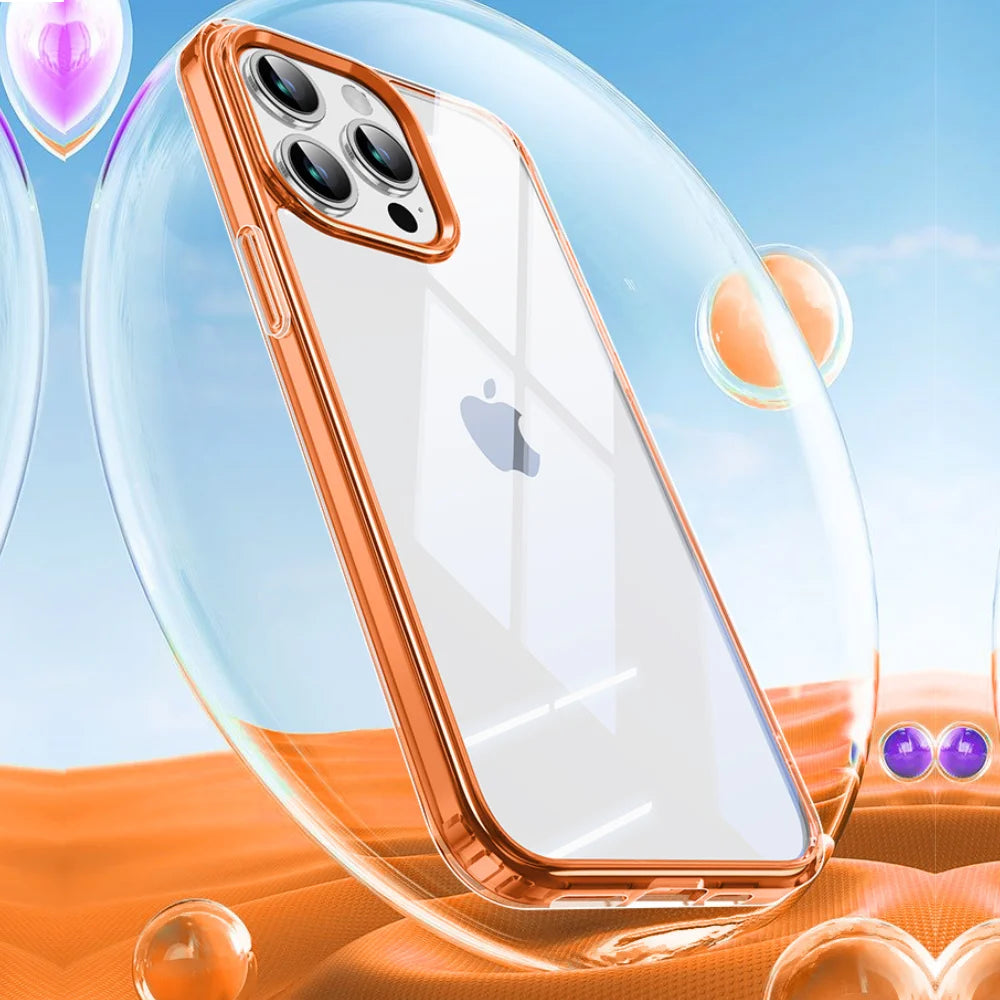 Lotus - Airbag Drop Protection Case For iPhone - Orange