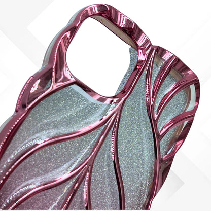 Lucy - Pink Glitter Paper Plating Shockproof iPhone Case