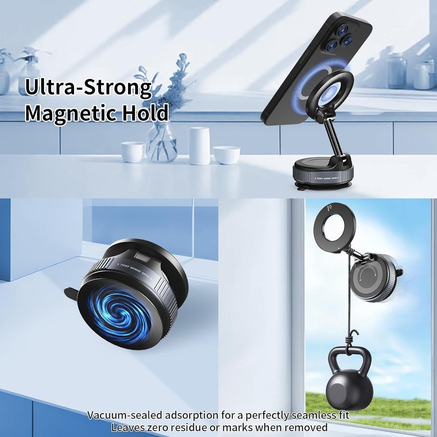 MagGrip - Magnetic Suction Dashboard Phone Mount