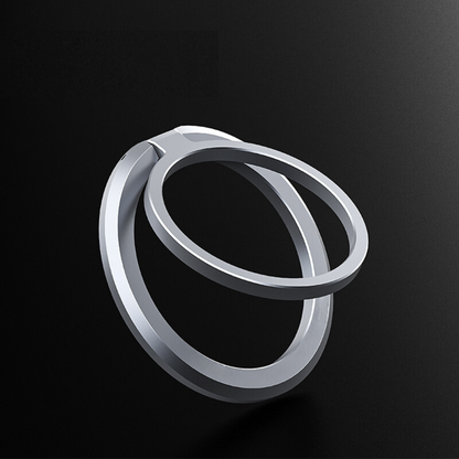 Pluto - Magnetic Aluminium Ring iPhone Holder & Stand - Gray