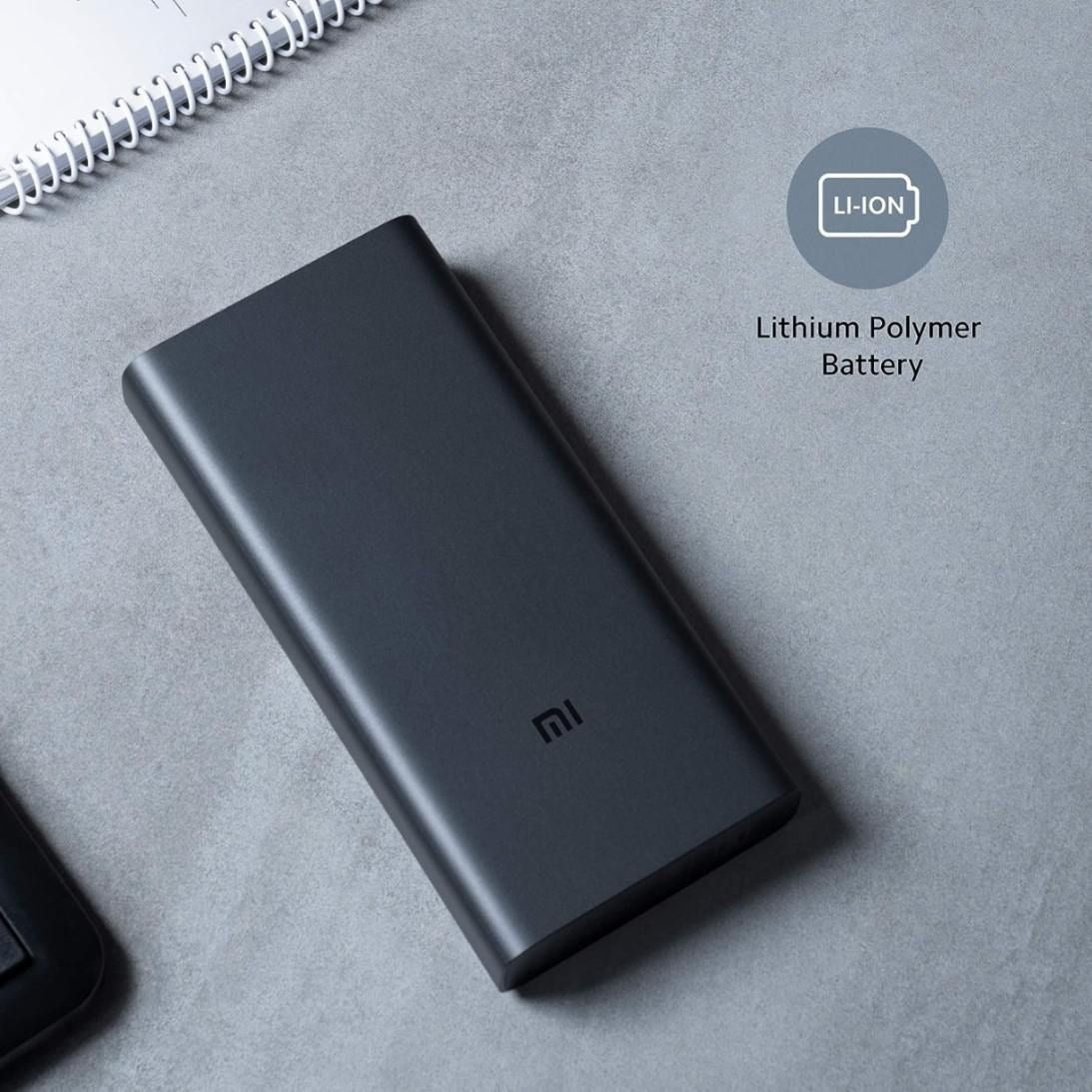 MI power bank for travel, offering long battery backup and multi-device support, available at GrunX