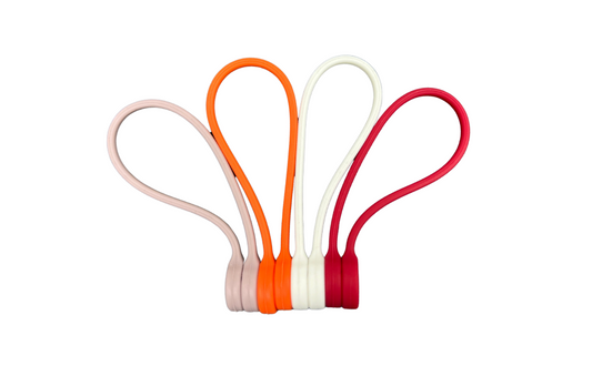 Loki - Reusable Silicone Magnetic Cable Ties (Set of 4 Colours)