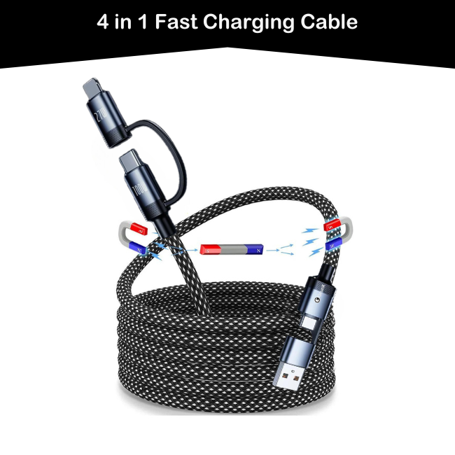 Magnetic 4 in 1 Charging Cable 