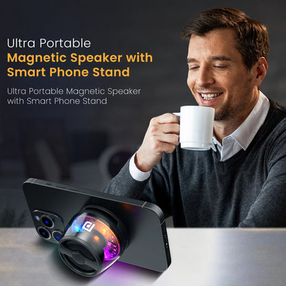 Portronics Nadya 6W RGB Speaker with MagSafe Mobile Stand | Type-C Charging