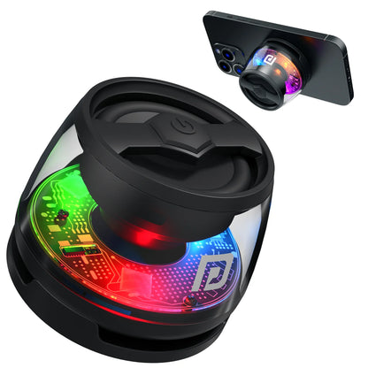 Portronics Nadya 6W RGB Speaker with MagSafe Mobile Stand | Type-C Charging
