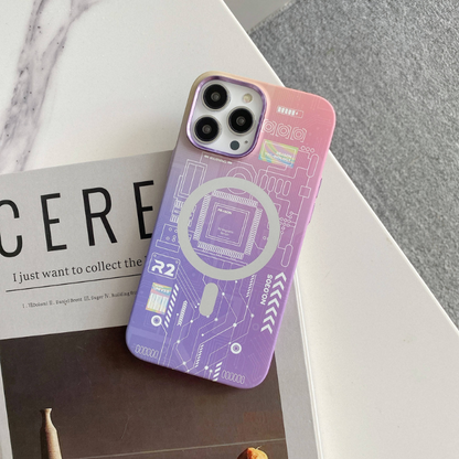 Case and Cover iPhone 15 Pro  Purple MagSafe Wireless Charging Ocean GrunX in India