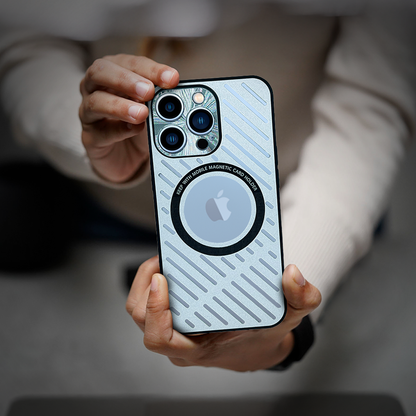 Case and Cover iPhone 14 Plus  Silver Man Showcasing Back View Ozone GrunX in India