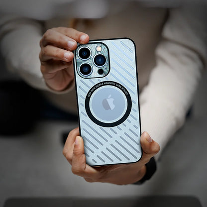 Ozone - iPhone Metal Case with MagSafe Charging - Silver