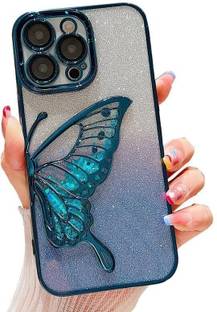 Case and Cover iPhone 15 Pro Max Blue Woman Showcasing Back View Peacock GrunX in India