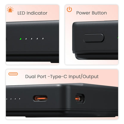 Portronics Chyro 15W Pro MagSafe Wireless Charger | 20W PD Output