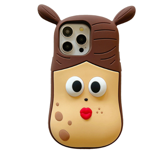 Case and Cover iPhone 15, 15 Pro Max  Brown Back View Pooky  GrunX in India