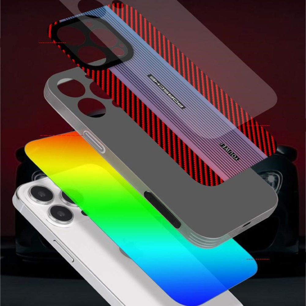 Case and Cover iPhone 11, 11 Pro, 11 Pro Max  Multi Color Raised Edge Porsche GrunX in India