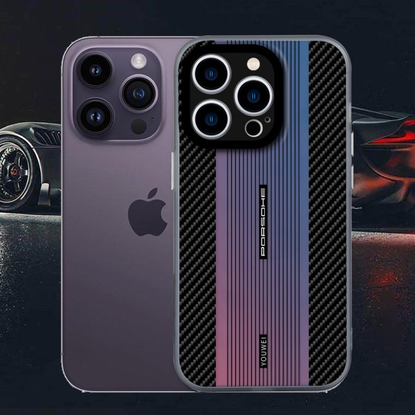 Case and Cover iPhone 14  Multi Color Camera Lens Protection Porsche GrunX in India