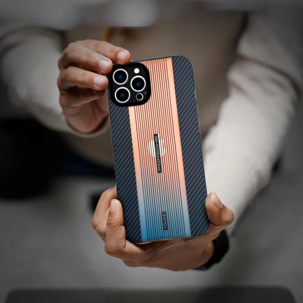 Porsche -   Carbon Fiber Textured iPhone Case