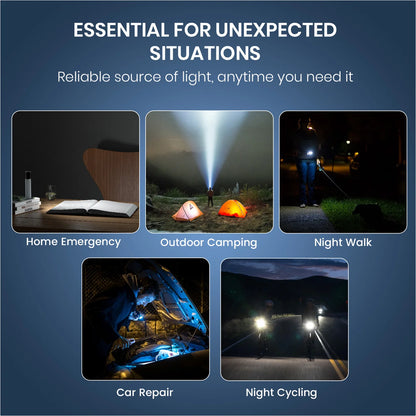 Portronics Eco Glow 2 300LM Rechargeable LED Torch with SOS & Focus Zoom