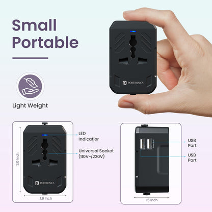 Juicemate 2 showing universal plug compatibility for USA, UK, EU, Australia and 200+ countries | Grunx