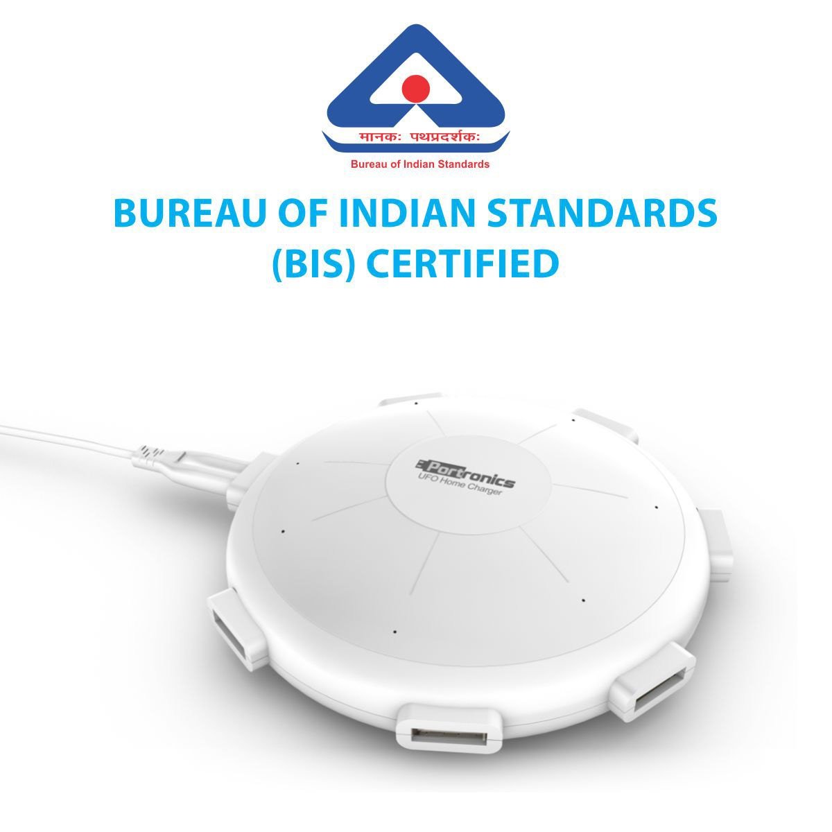 UFO charger compatible with smartphones, tablets, headsets, speakers and all 5V USB devices - Grunx 