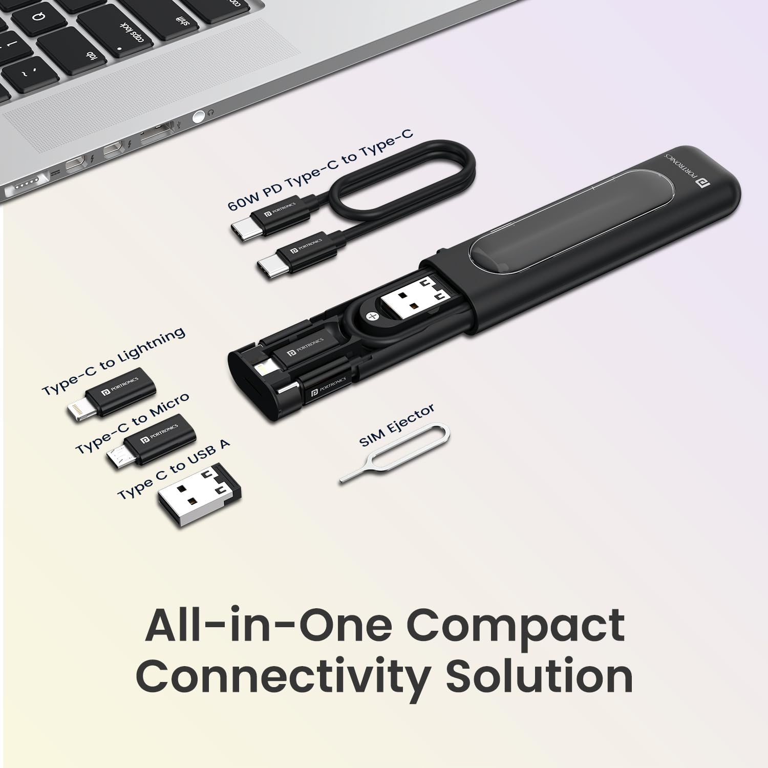 Snapcase 4 pocket-size cable kit - ideal for daily carry, travel, and work use - Grunx 