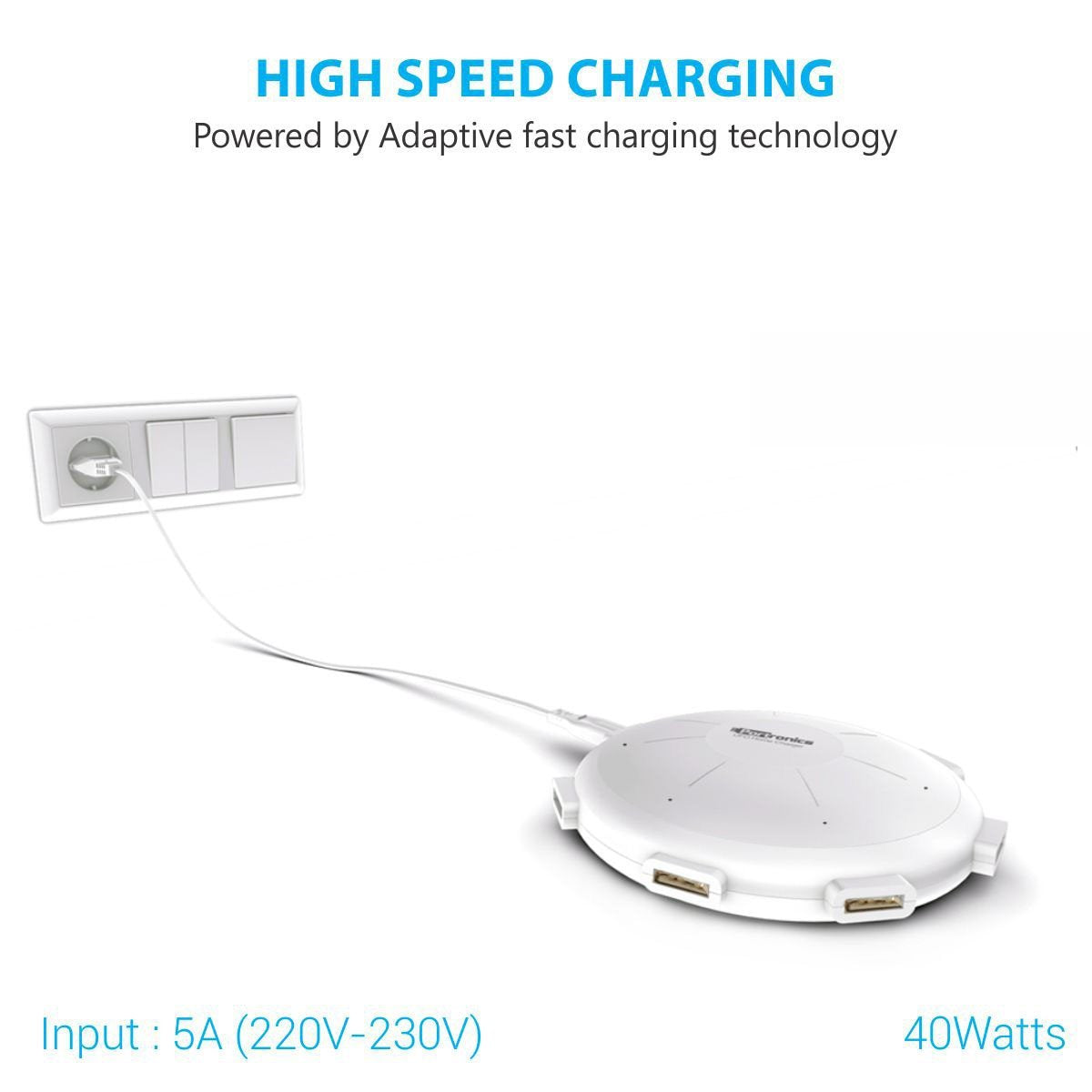 Built-in Smart IC technology inside  UFO charging station for intelligent power delivery - Grunx 