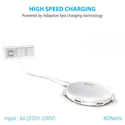 Built-in Smart IC technology inside  UFO charging station for intelligent power delivery - Grunx 